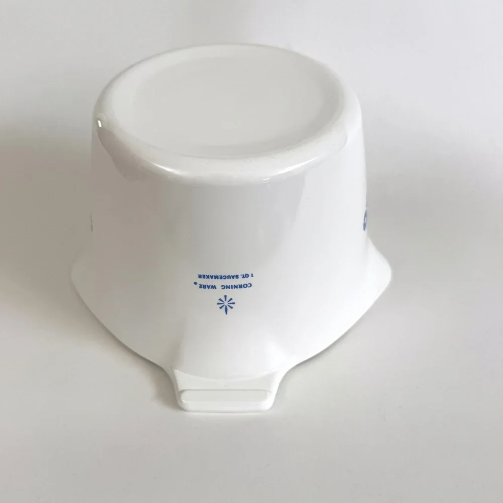 Vintage Corning Ware P-55-B Blue Cornflower 1 Qt Saucemaker Pyroceram USA